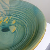 Very large fruit bowl Egbert Boonstra craftsmanship Netherlands vintage ceramics