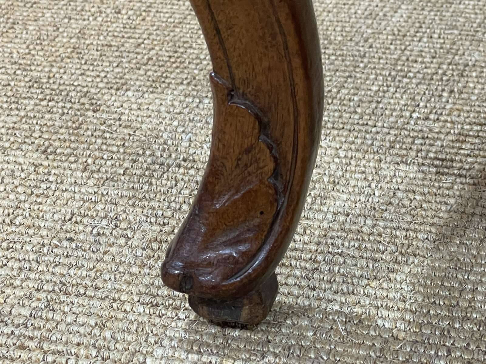 Regency period armchair in 18th century walnut to be reupholstered