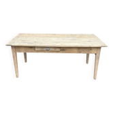 Old farmhouse table with 2 drawers