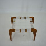 1940s, Jan Vanek Sculptural Oak Stool or Ottoman, Czechoslovakia