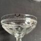 6 guilloché crystal champagne glasses – Art Nouveau