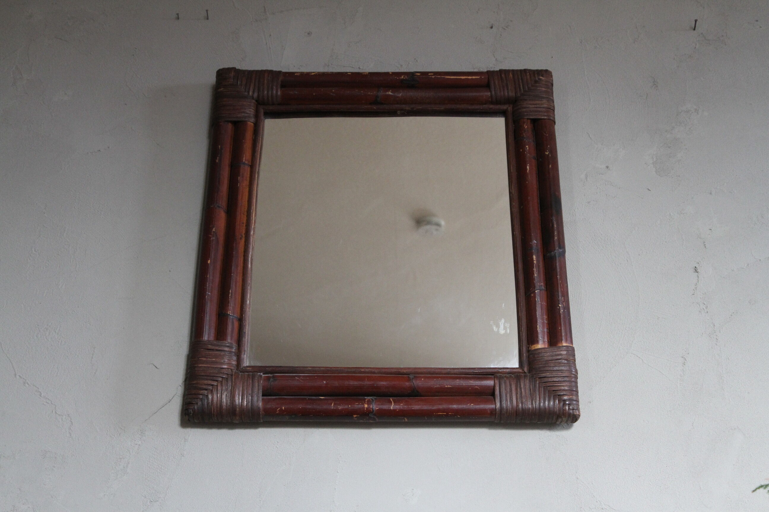 Rattan mirror 52 x 48 cm