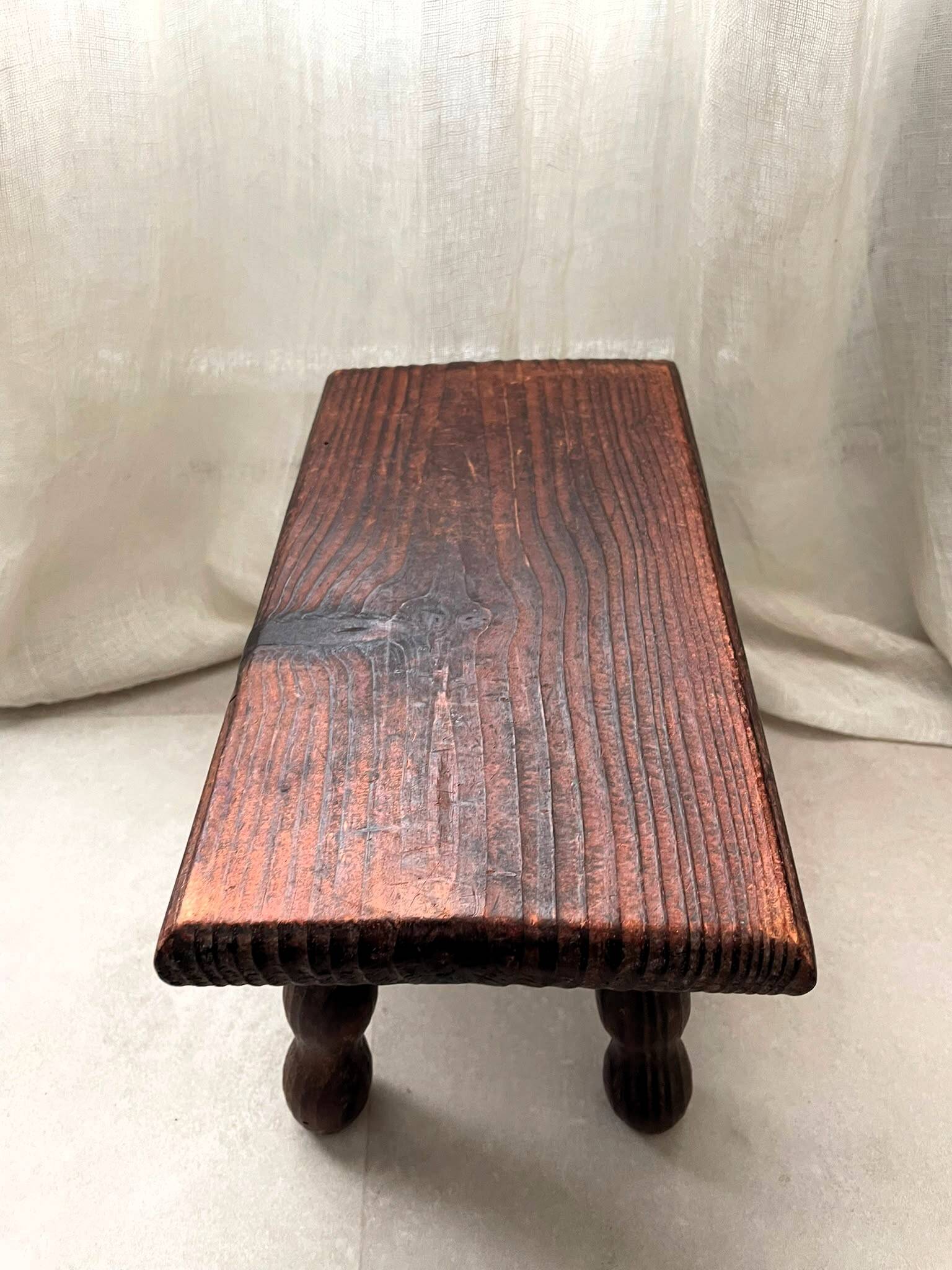 Tabouret bois vintage