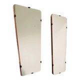 2 trapezoid-shaped mirrors