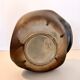 Brown Lacquered Ceramic Tulip Vase / Centerpiece by Giacomo Onestini