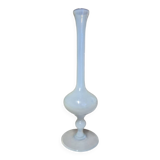 White opaline glass soliflore vase 26 cm white opaline