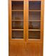 XL vintage display cabinet high in wood / cupboard / laboratory cupboard
