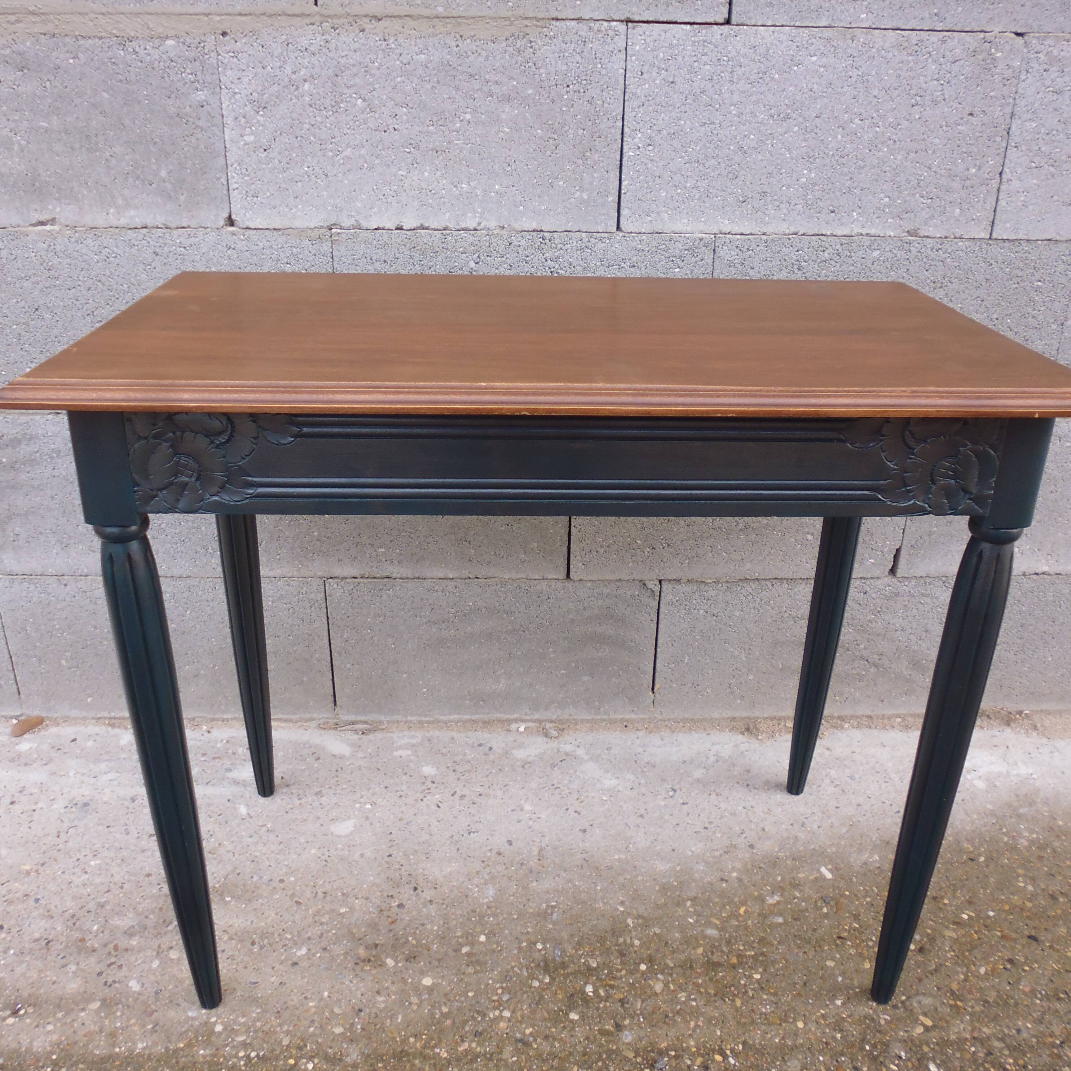 Small desk or side table with 30s Art Deco drawer