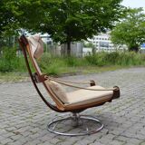 Ake fribytter for nelo sweden swivel leather lounge chair