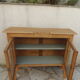Art Deco sideboard in raw wood with a waxed finish.