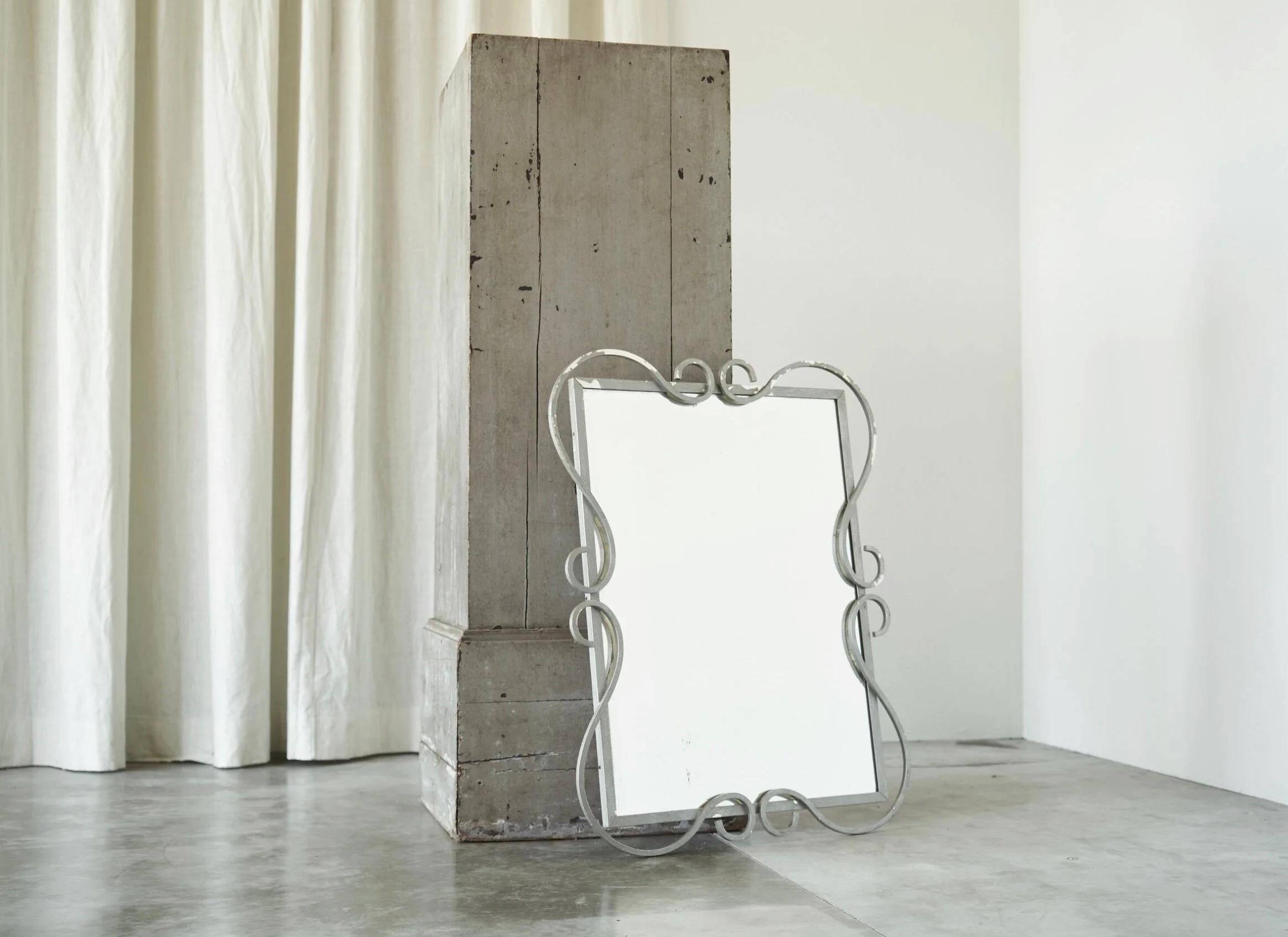 Mid-century metal mirror by Mirox Belgium, 1950