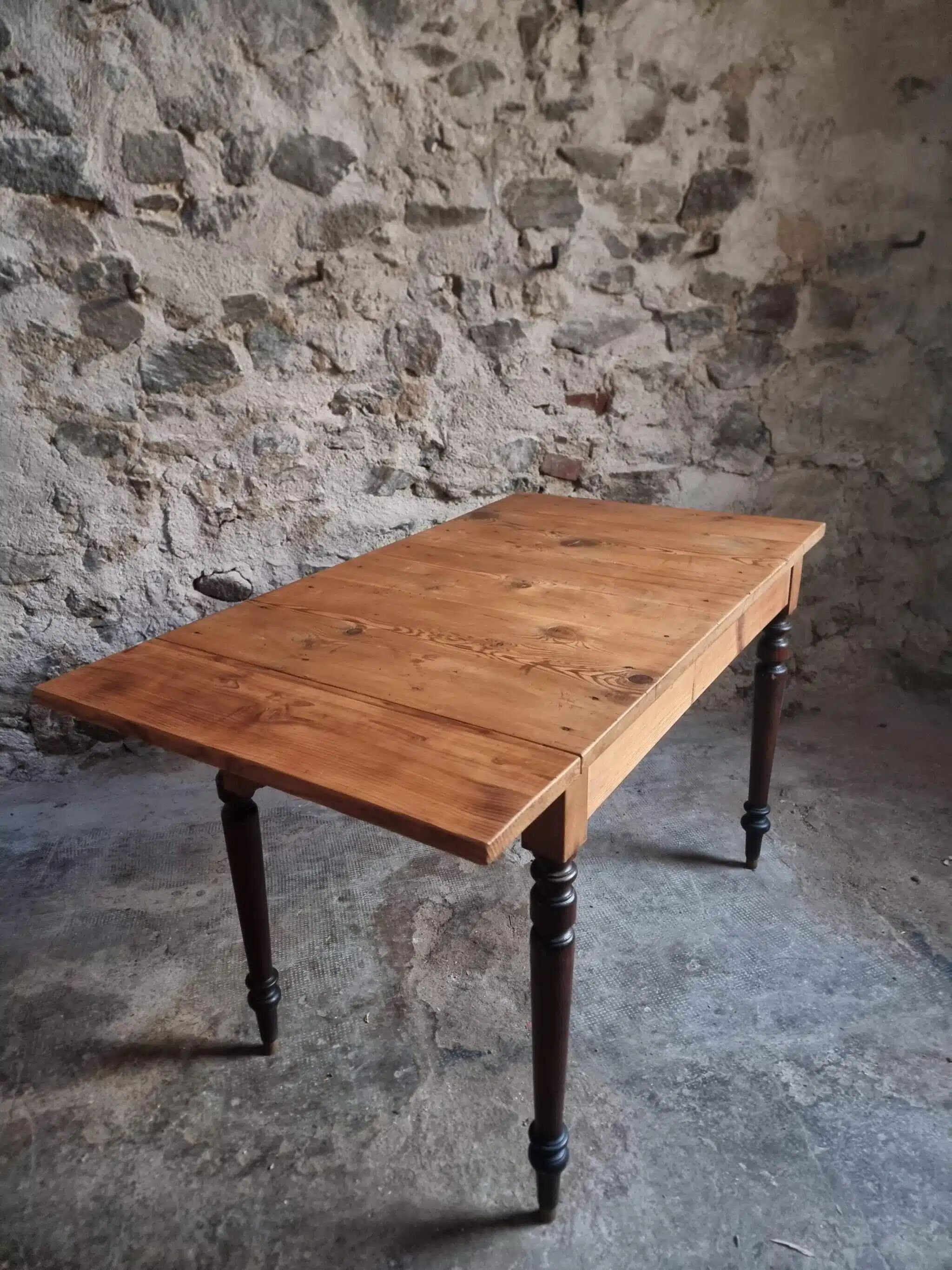 French vintage kitchen/desk table, extendable, 1930s