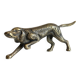 Vintage solid brass decorative dog