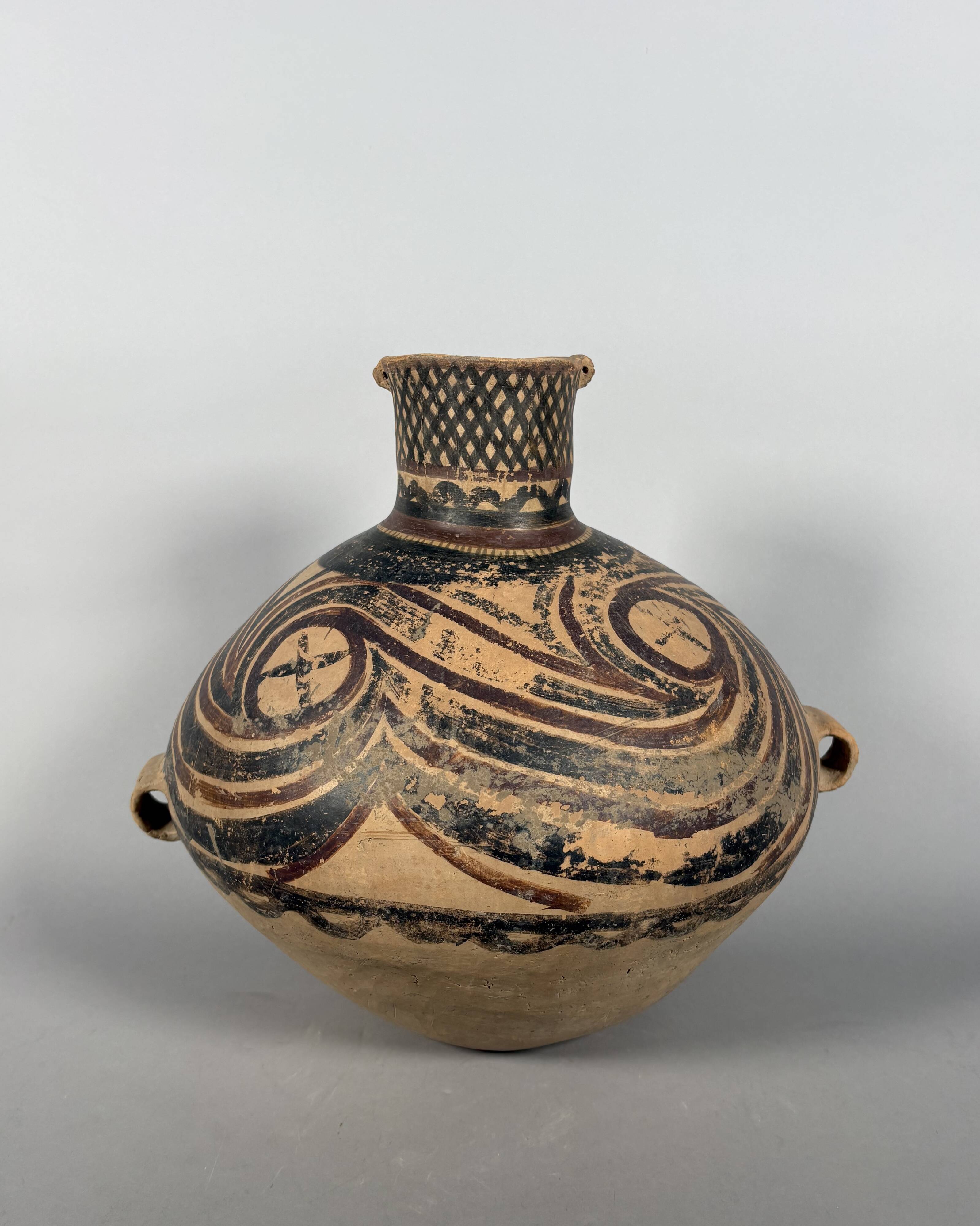 Painted terracotta vase, Neolithic period, Yangshao 4500-3000 BC