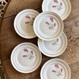 Set of 6 vintage dinner plates - Moulin des Loups