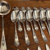 Silver-plated metal cutlery in Louis XV style
