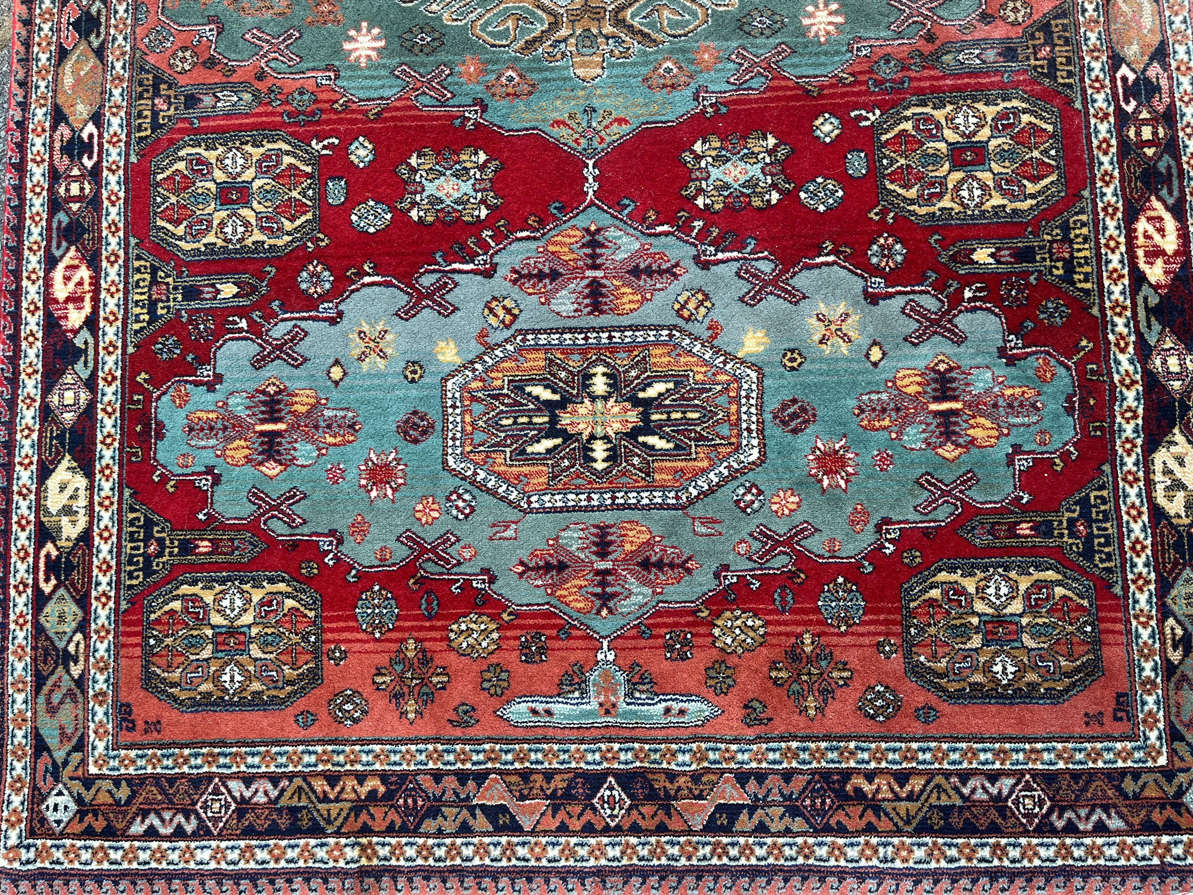 Talish carpet Caucasus pure virgin wool 20th century