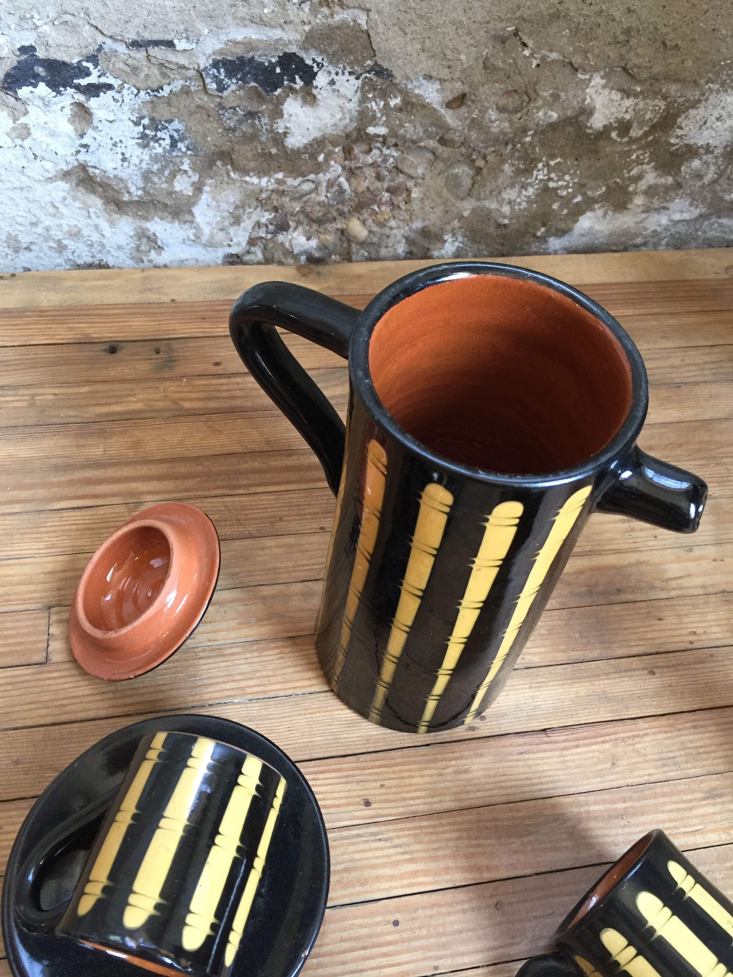 Coffee service in ceramic Bulgaria 70s