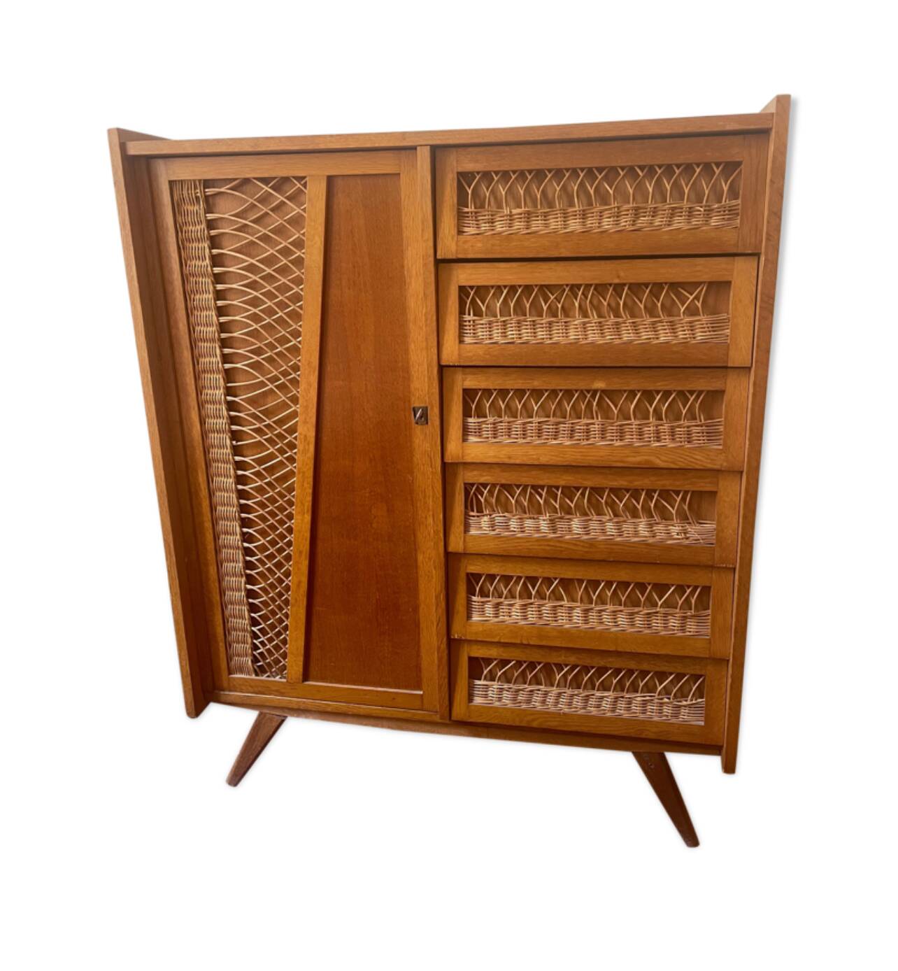 Small wicker cupboard