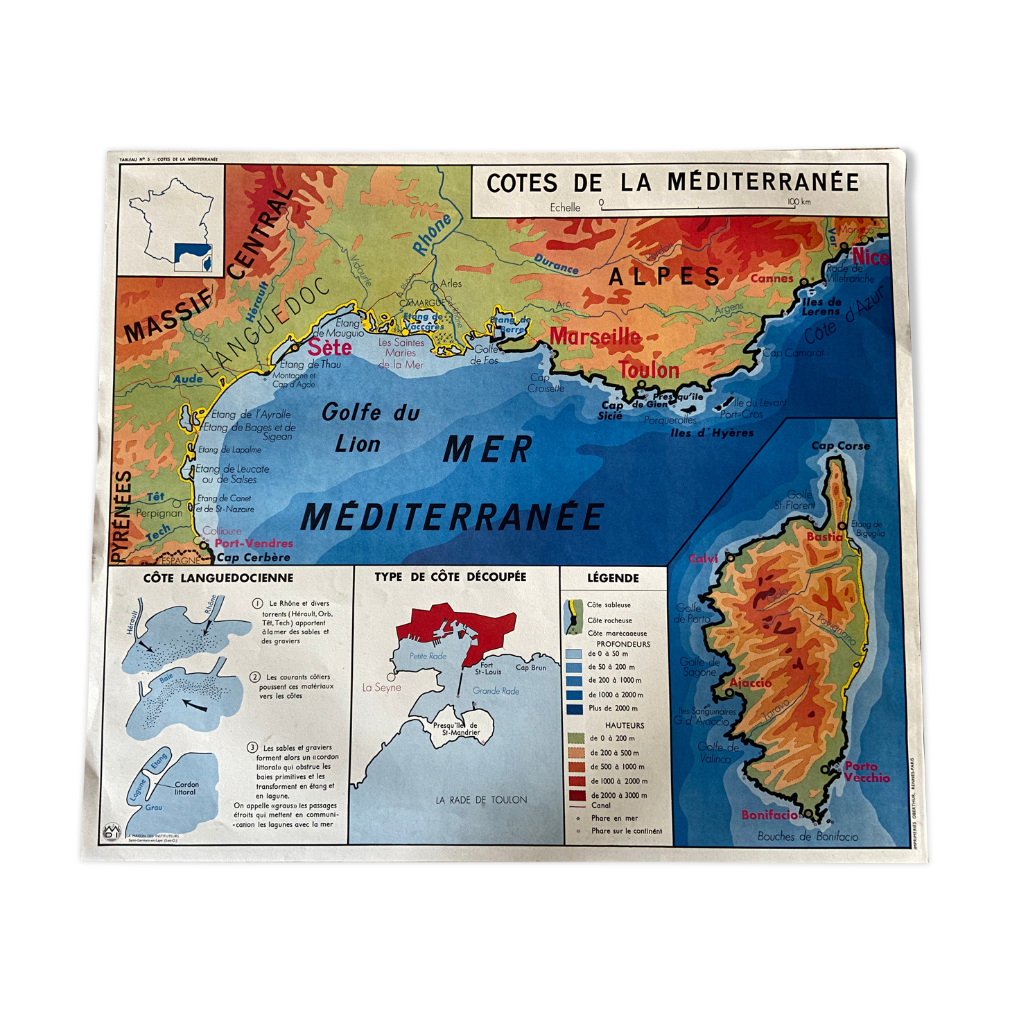 Old vintage school poster