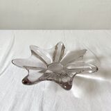Vintage 70s star-shaped crystal ashtray