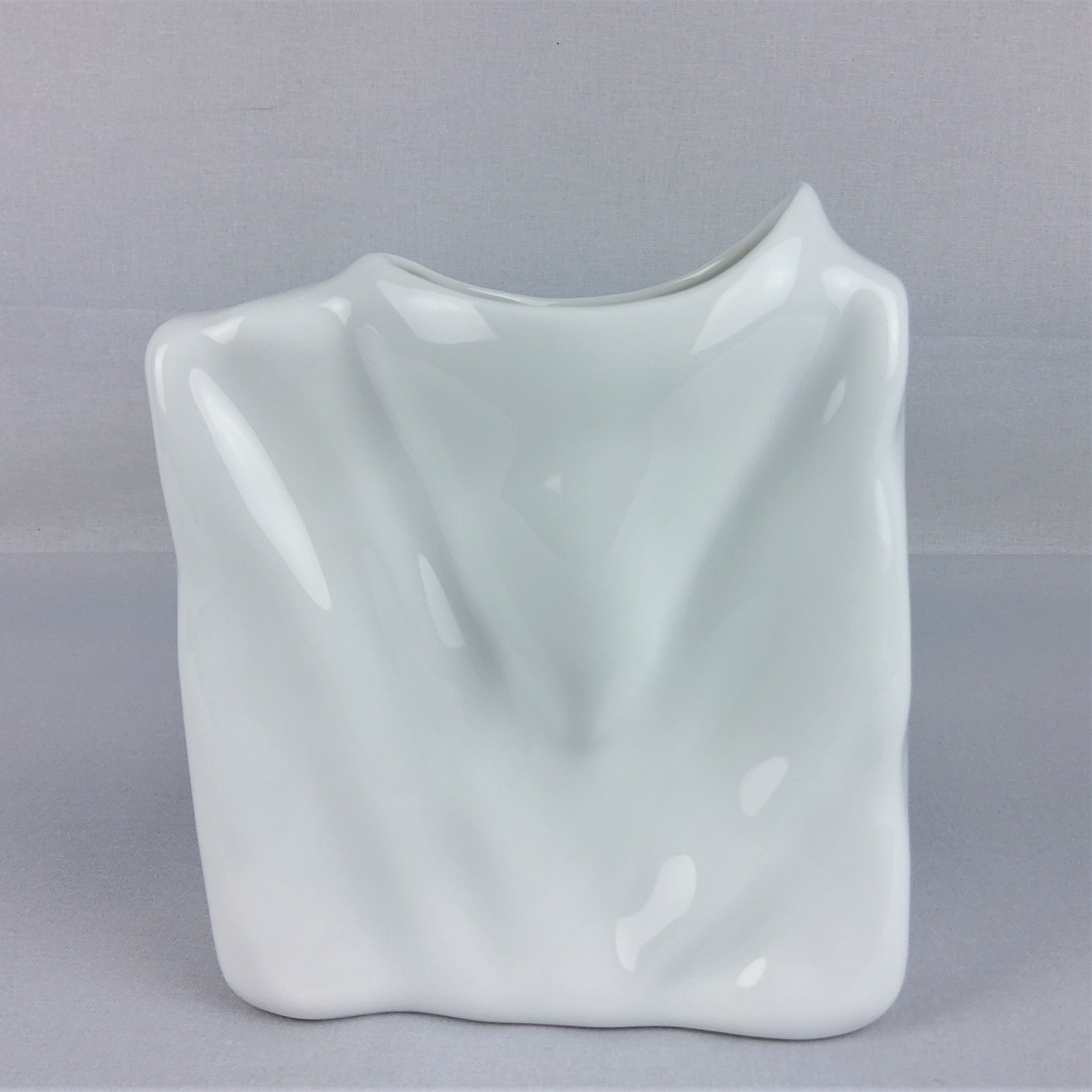 Porcelain white vase Eschenbach 1980