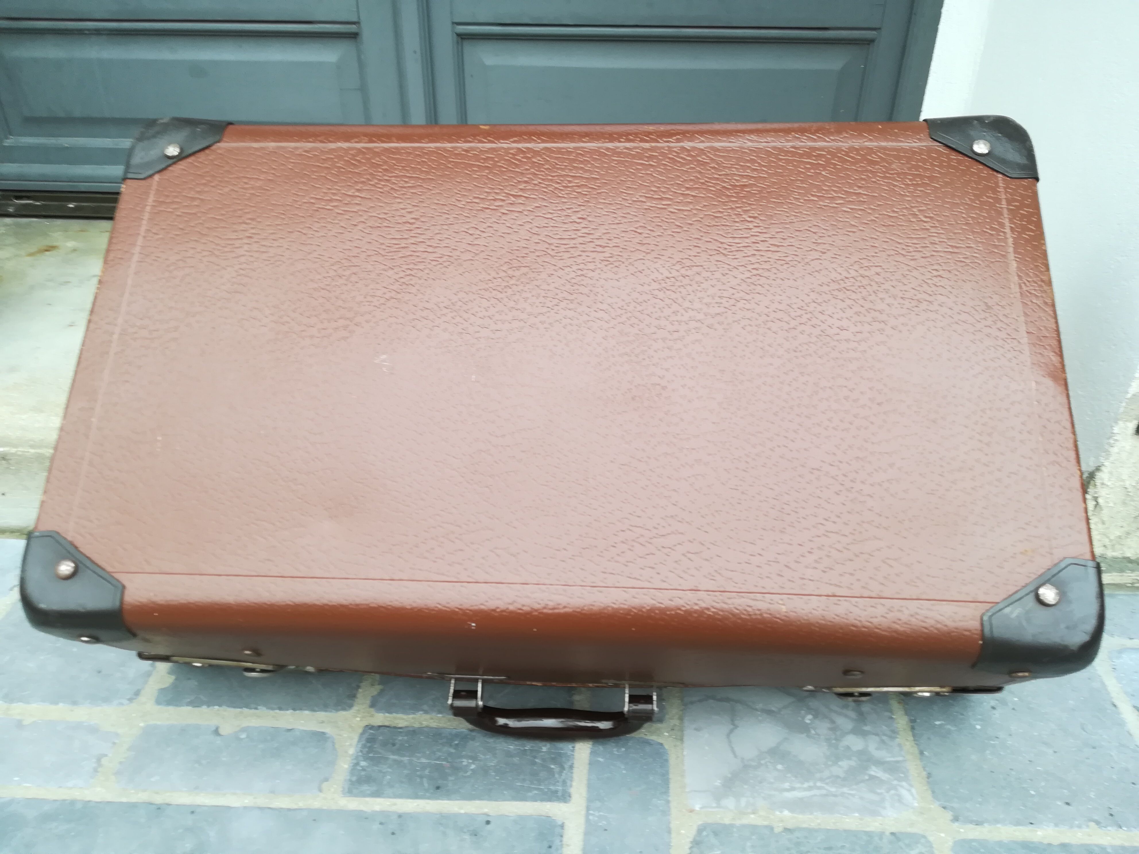 Old cardboard suitcase