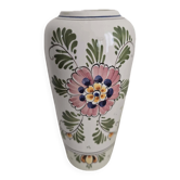 Antique Delft vase, polychrome hand-painted, windmill - Holland (65 characters)