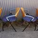 Set of 6 Vepa Alpine stackable armchairs/ conference chairs, Memphis Style