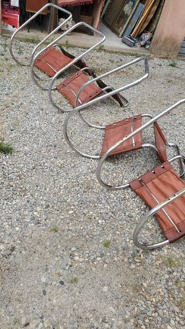 4 MR10 Mies Van der Rohe chairs