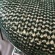 Vintage 80s green metal bar stool.