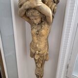 Cariatide en plâtre