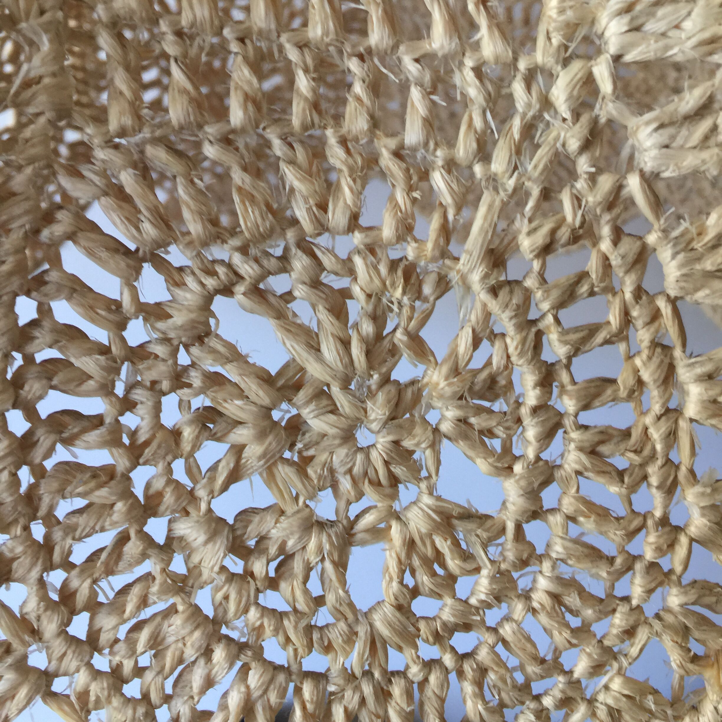 Macrame hanging lamp