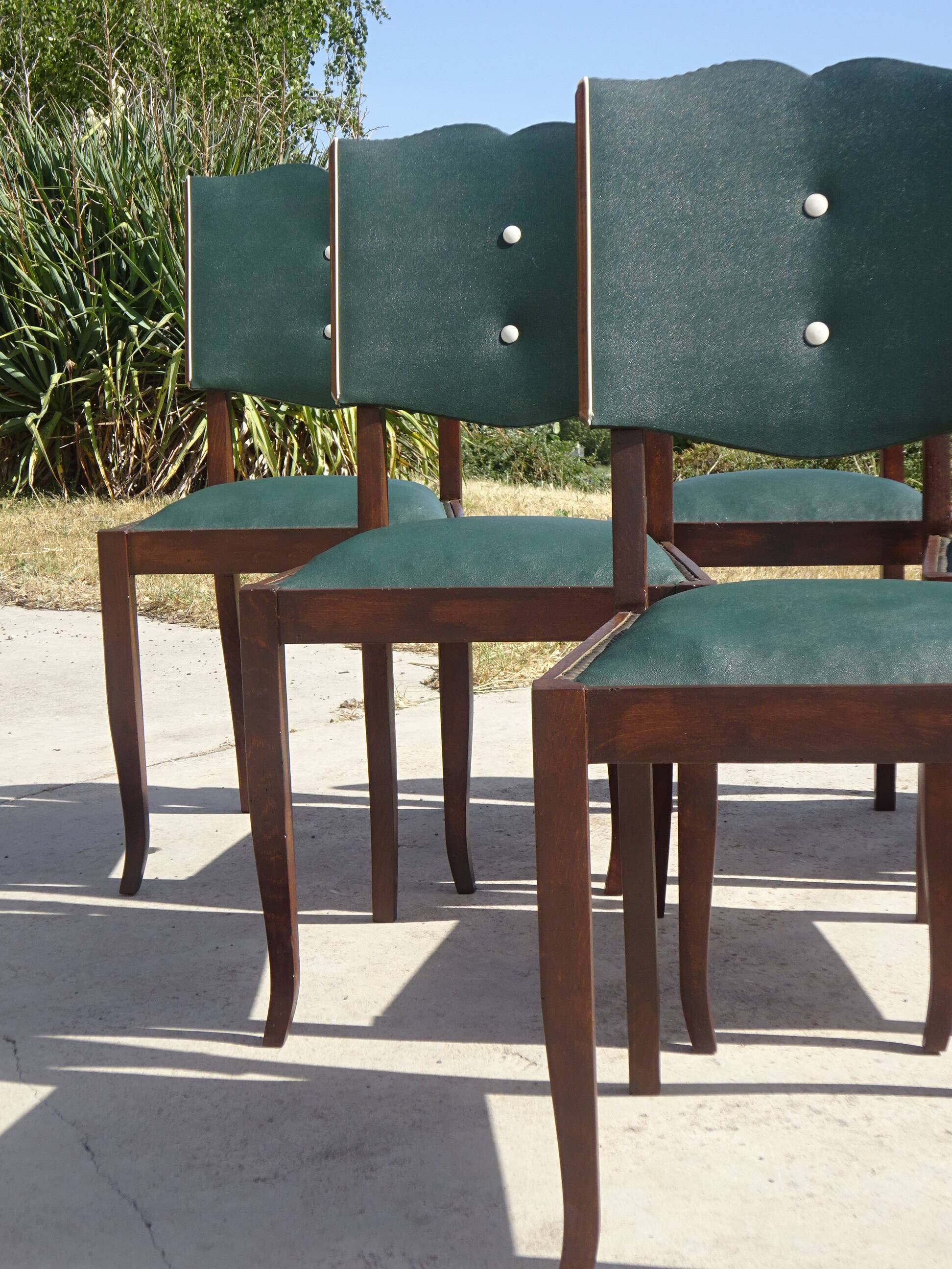 Restored Art Deco chairs, the 6.