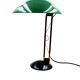 Mid-century green and brass table lamp, Italy 1960s