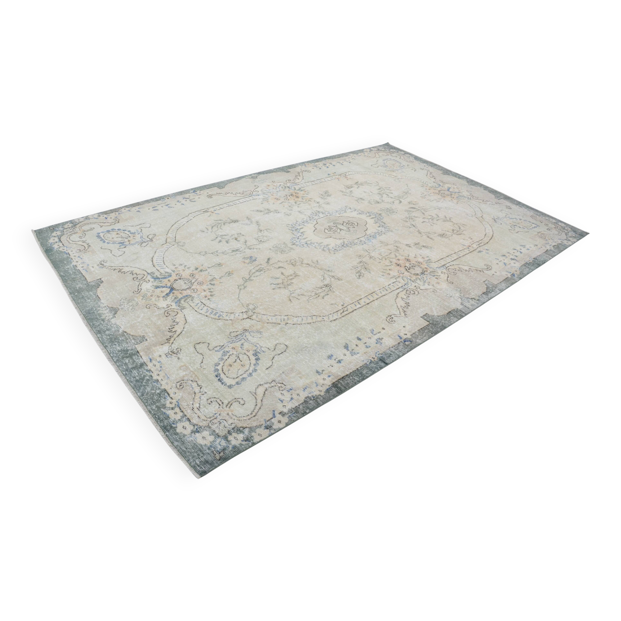 Oushak Big size Antique Vintage Carpet sku 3242