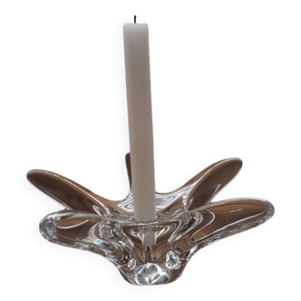 Crystal candle holder Daum France