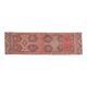 Pink Rainbow Turkish Vintage Handmade Woven Runner Rug 82x285