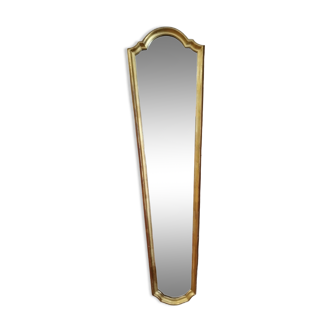 Miroir années 70 doré à la feuille