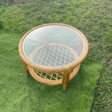 Rattan coffee table