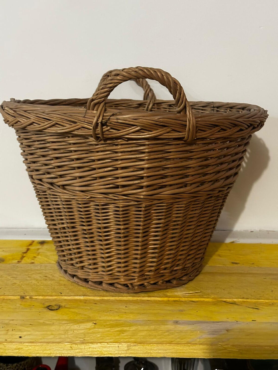 Basket - Vintage woven wicker basket