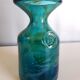 Soliflore en verre soufflé multicouche signé 1970