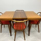 Set of 4 dining chairs by Antonín Šuman for TON