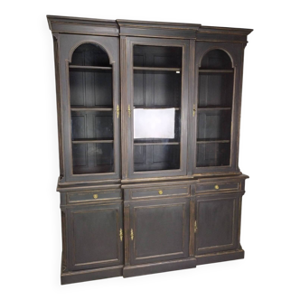 Louis XVI style black bookcase