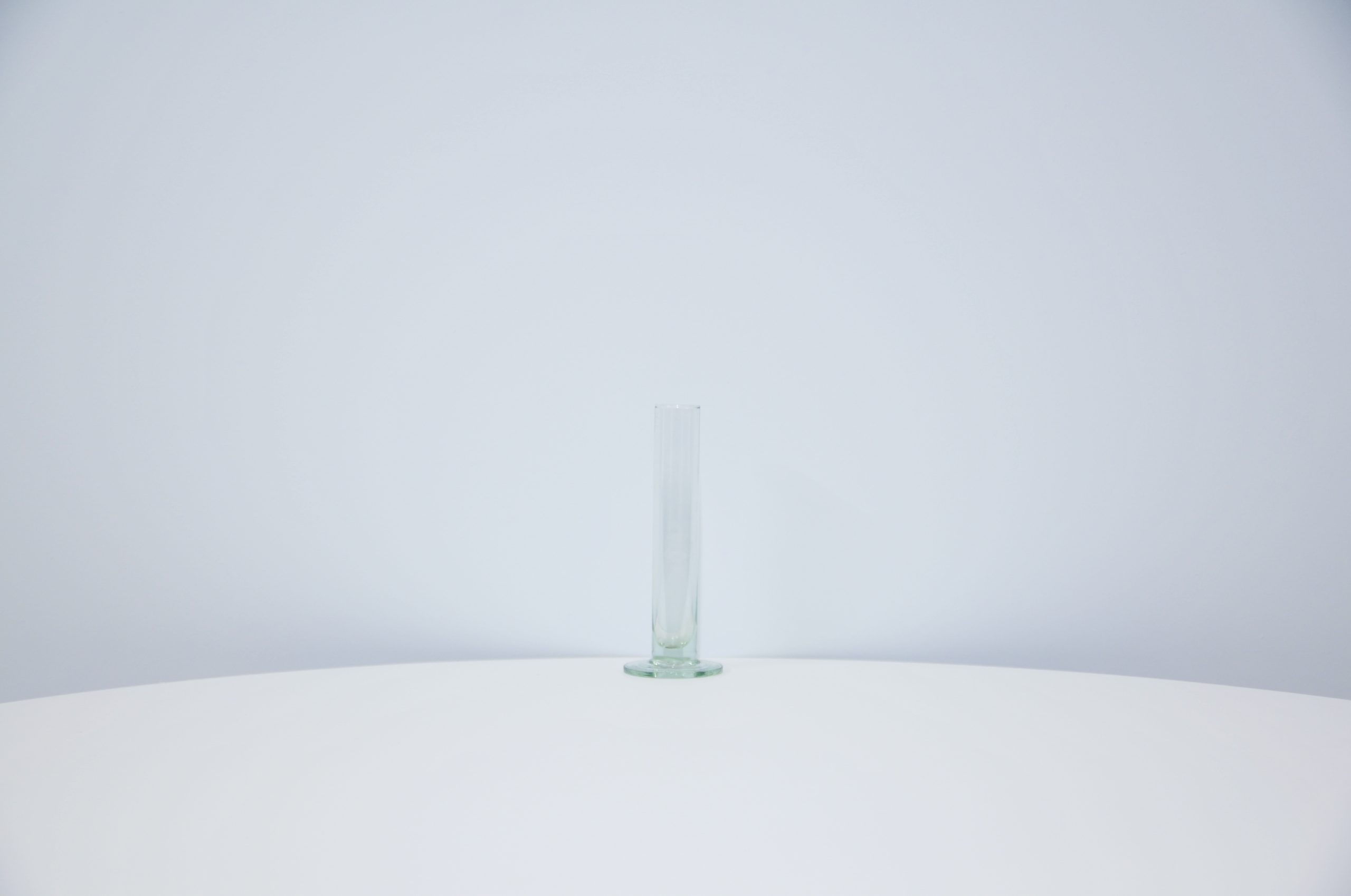 Vintage round glass vase