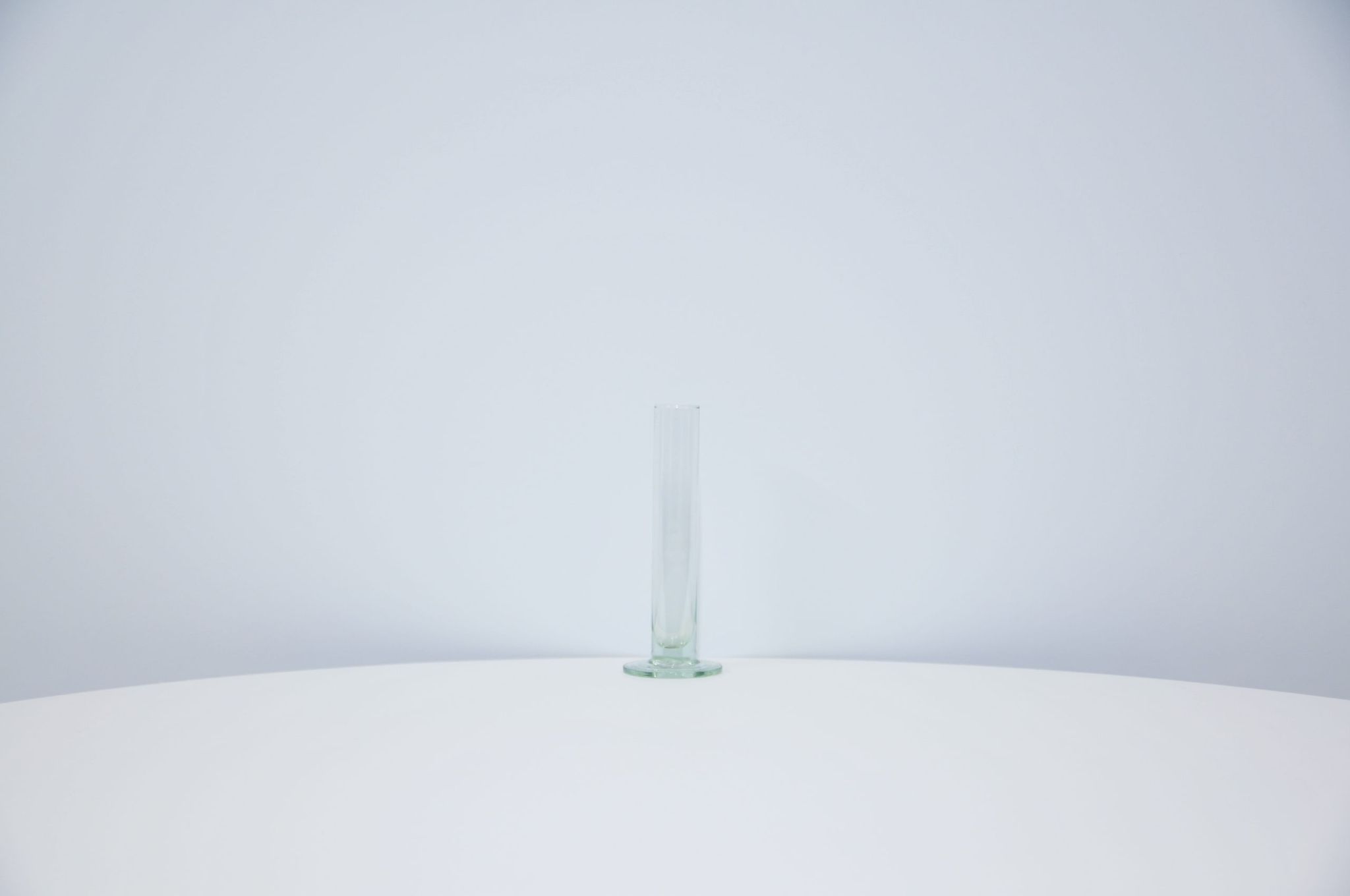 Vintage round glass vase