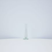 Vintage round glass vase