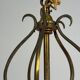 Louis XV style lantern in bronze with drop-shaped pendants, around 1900.