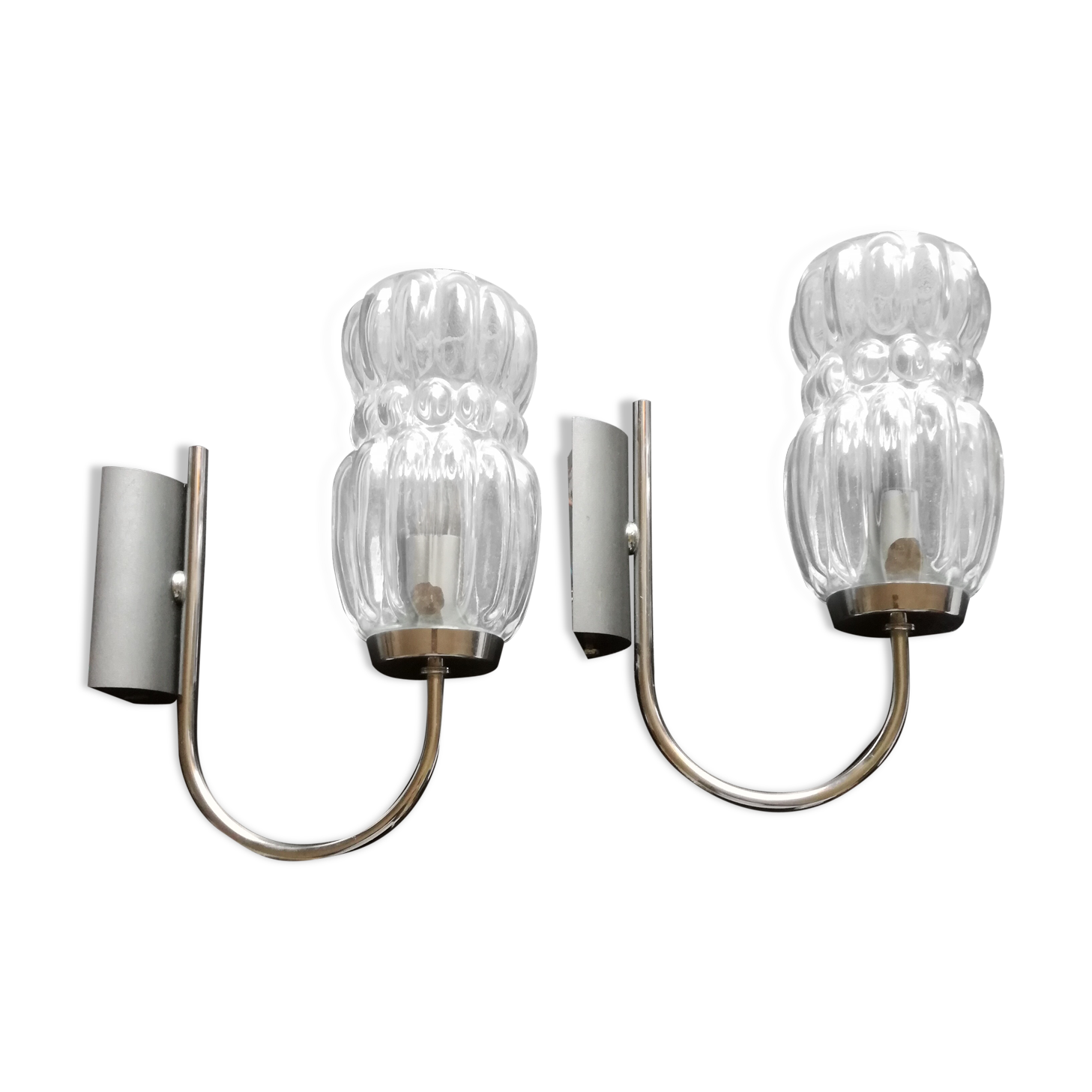 Rigodon glass sconces 1970