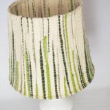 Large ceramic lamp with unique shade